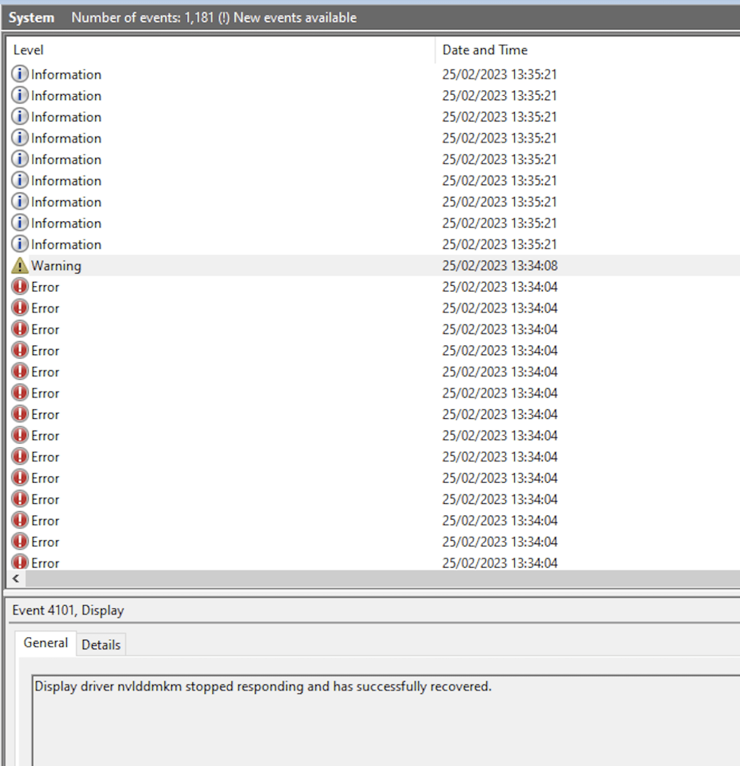 SOLVED Event ID 4101 Display Driver nvlddmkm stopped responding. This Tech Byte